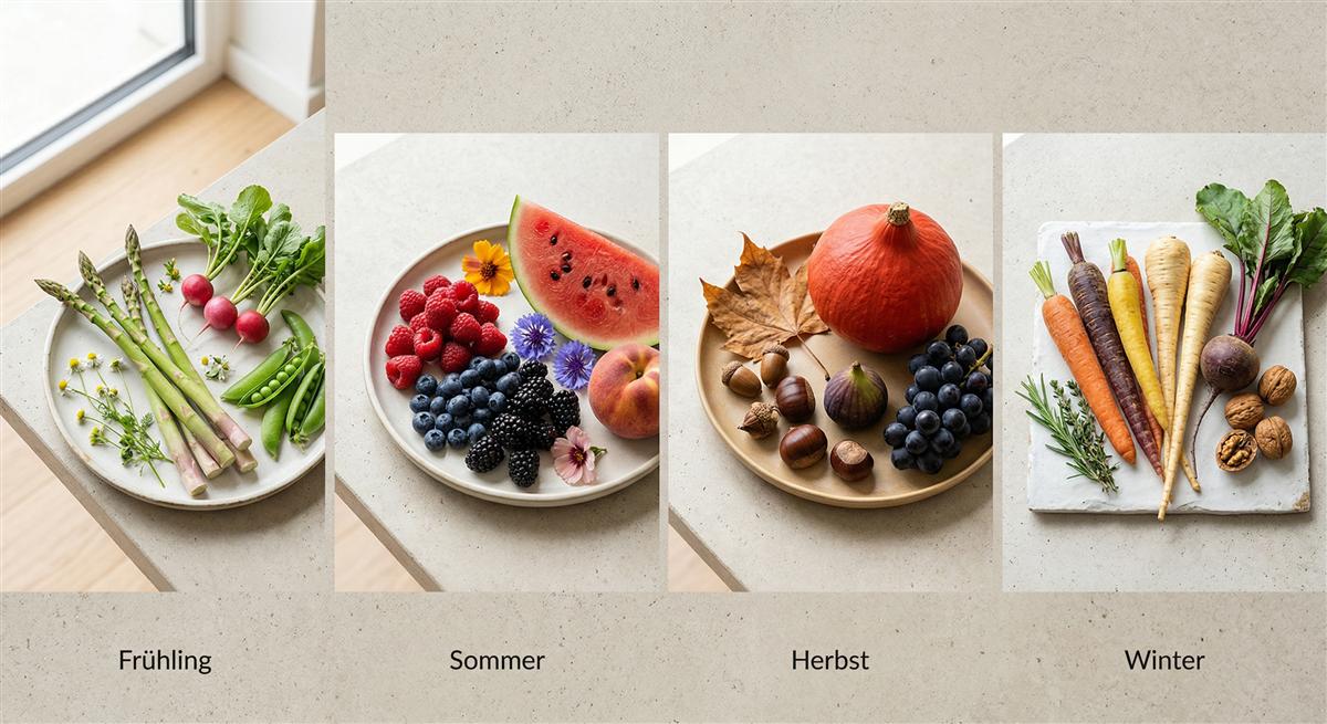 Saisonale Ernährung Frühling Sommer Herbst Winter