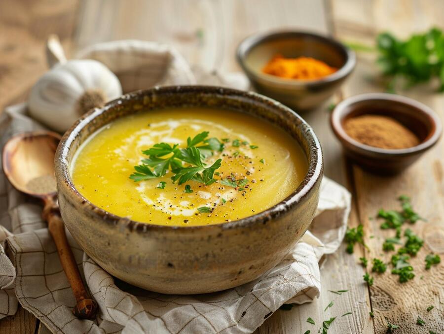 Ayurvedische Linsensuppe