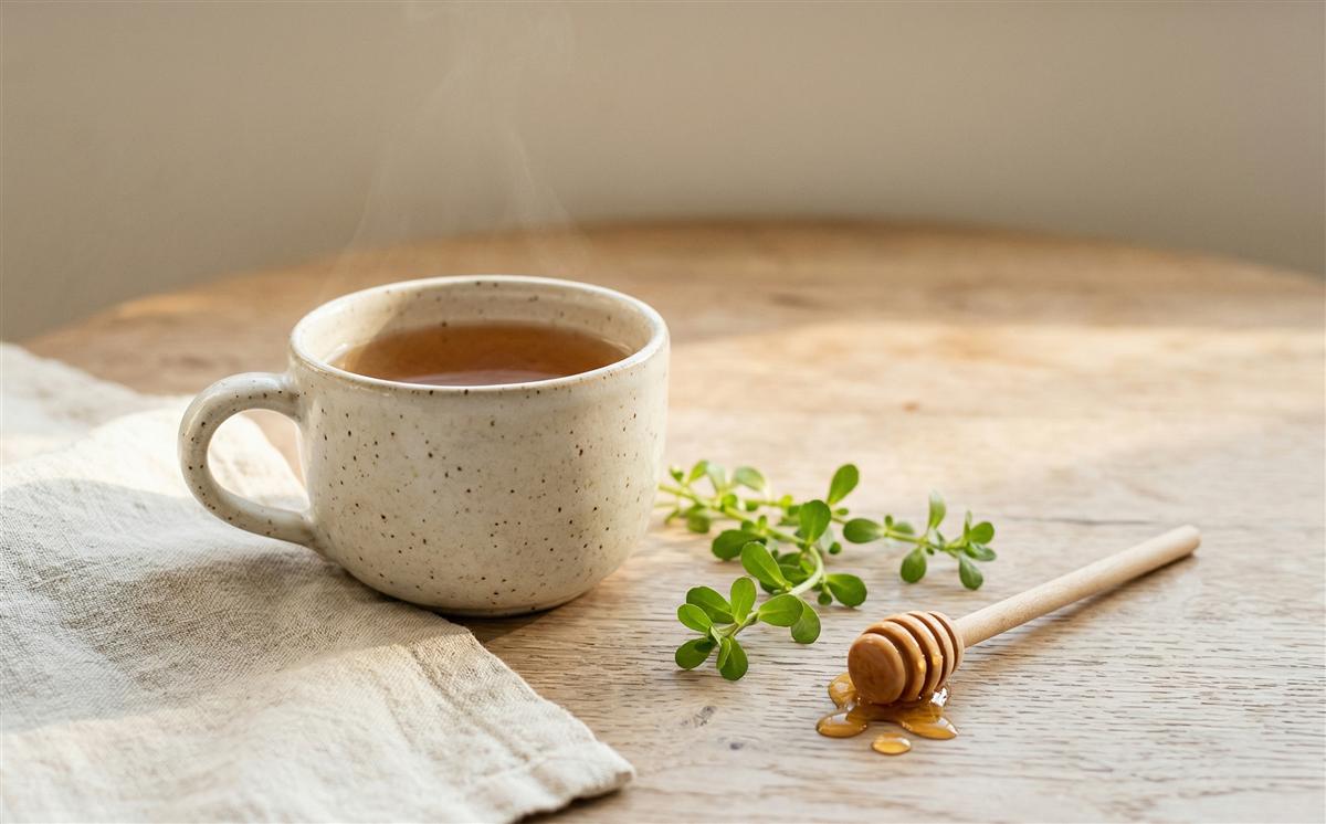 Warmer Kräutertee für Ojas